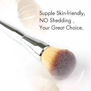 Foundation Brush,Daubigny Large Powder Brush Flat Arched Premium Durable Kabuki Makeup Brush Perfect For Blending Liquid,Cream and Flawless Powder,Buffing, Blending,Concealer  - makeup brush foundation brush powder brush