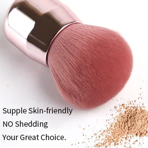 Foundation Brush,Daubigny Large Pink Powder Brush Flat Arched Premium Durable Kabuki Makeup Brush Perfect For Blending Liquid,Cream and Flawless Powder,Buffing, Blending,Concealer  - powder brush foundation brush makeup brush