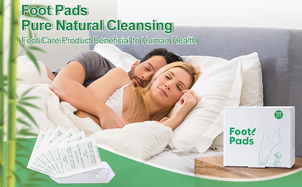 Foot Pads, 100 Foot Pads and 100 Adhesive Sheets for Foot and Body Care Sleep Better | All Natural - Deep Natural Cleansing Foot Pads
