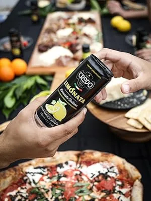 Fonti Di Crodo Limonata, Italian Sparkling Lemonade, 11.2 Oz. Cans (Pack of 24) - lemon