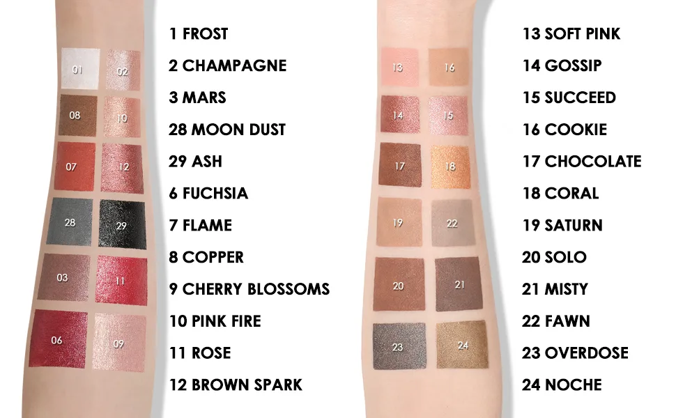 FOCALLURE 2 Pcs Shimmer Cream Eyeshadow Stick,Brightener Eyeshadow Pencil Crayon,Highlighter Eye Shadow Stick Sets with Crease-proof Formula,Long Lasting Waterproof Eye Shadow Make Up(Twilight) - product information 25