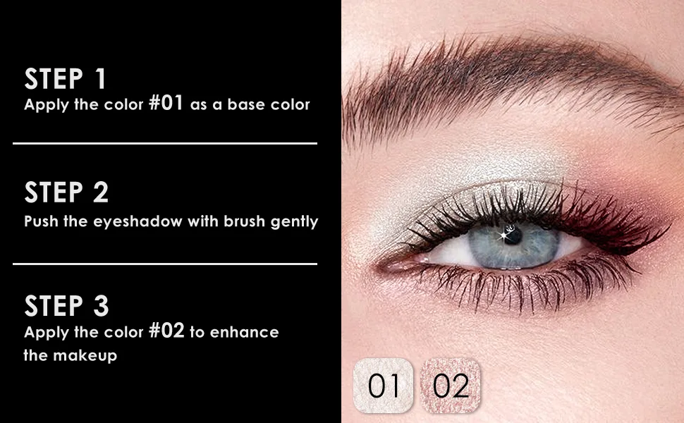 FOCALLURE 2 Pcs Shimmer Cream Eyeshadow Stick,Brightener Eyeshadow Pencil Crayon,Highlighter Eye Shadow Stick Sets with Crease-proof Formula,Long Lasting Waterproof Eye Shadow Make Up(Twilight) - makeup tutorials of twilight eyeshadow set