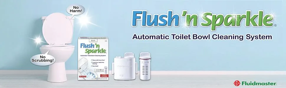 Fluidmaster 8102P8 Flush 'n Sparkle Automatic Toilet Bowl Cleaning System Refills, Blue 2-Pack - product information 1