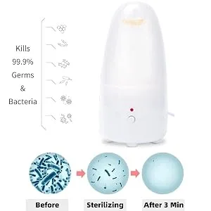 Fliurich Menstrual Cup Steamer Cleaner - Portable Menstrual Cup Wash Kit, High Temperature Steam Sterilization, One Button Control, Comes with Two Reusable Period Cup MCS+Cups - product information 5