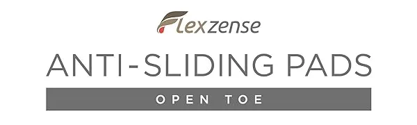 FLEXZENSE Anti-Sliding Pads Open Toe | Maximum Cushioning and Reduce Foot Slip | 1 Pair (Champagne Gold) - FLEXZENSE ANTI-SLIDING PADS OPEN TOE Banner