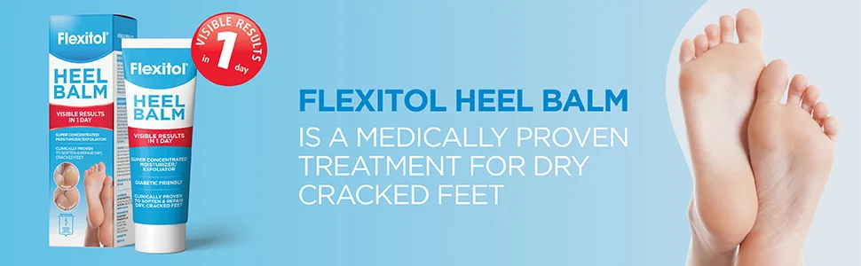 Flexitol Heel Balm, Rich Moisturizing & Exfoliating Foot Cream, Original Version, 4 Oz 4 Ounce (Pack of 1) - Flexitol Heel Balm is a medically proven treatment for dry cracked feet