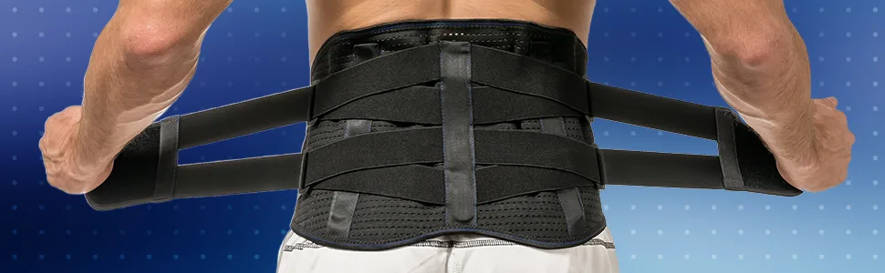 FlexGuard Support Back Brace - Back Support Belts for Men Women, Compression Lower Back Brace for Pain Relief, Strained Muscles, Breathable Lumbar Belts with Functional Pocket for Sciatica (M/L) Medium/Large (Pack of 1) - lumbar back brace