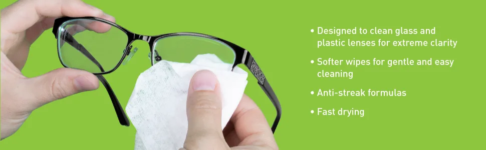 Flents Wipe 'N Clear Eyeglass Lens Cleaner 8 fl oz (236 ml) 8 oz Spray - Wipe