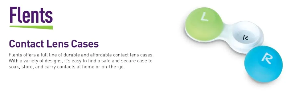 Flents Contact Lens Case, Soft Grip, Colors May Vary - product information 1