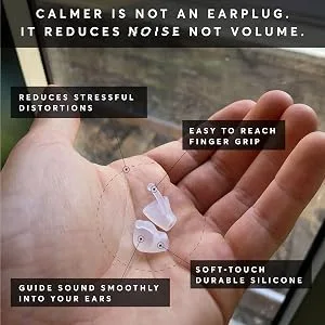 Flare Audio Calmer Mini Translucent in Ear Device to Gently Soothe Sound sensitivities and Reduce Stress - Ideal for Sensitive Hearing, Autism, ADHD - calmer is not an earplug