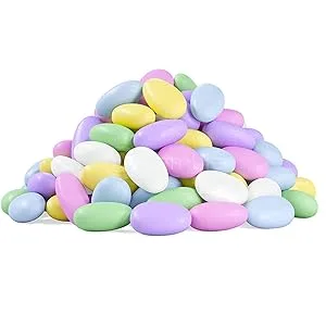 FirstChoiceCandy Jordan Almonds (1 Pound, Assorted Pastel Colors) 1 Pound (Pack of 1) Assorted Pastel Colors - assorted jordan