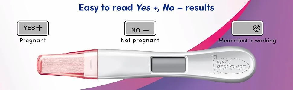 First Response Gold Digital Pregnancy Test - easy to read yes + no - results first response digital pregnancy test know 6 days sooner