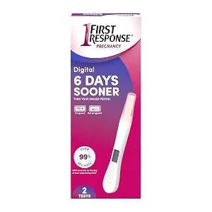 First Response Gold Digital Pregnancy Test - First Response Pregnancy digital 6 days sooner than your missed period 99 percent accurate