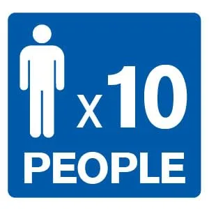 First Aid Only 57 Piece 10 Person First Aid Kit (6060) - Person Count