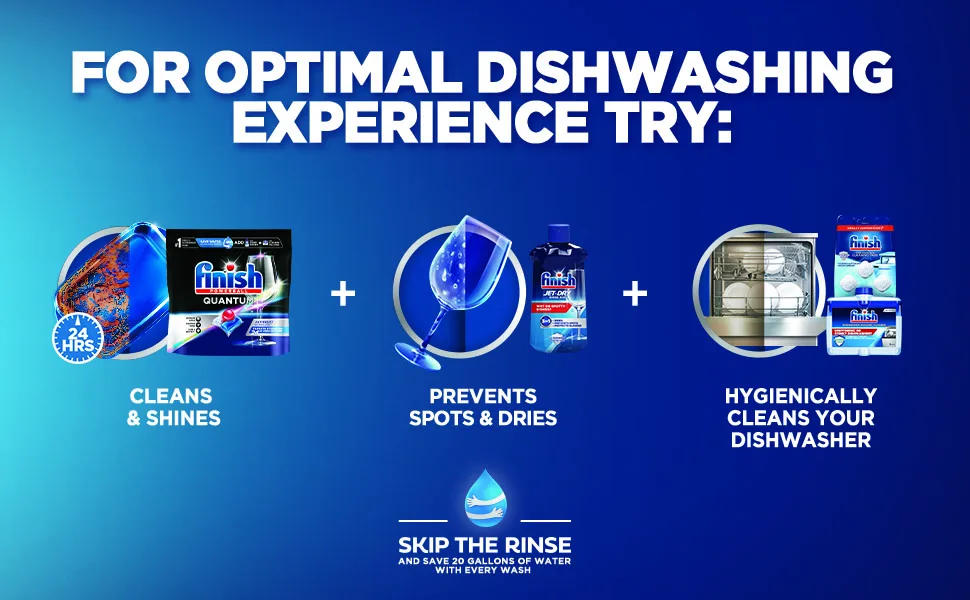 Finish Jet-dry, Rinse Agent, Ounce Blue 32 Fl Oz (Packaging May Vary) - Jet Dry 4