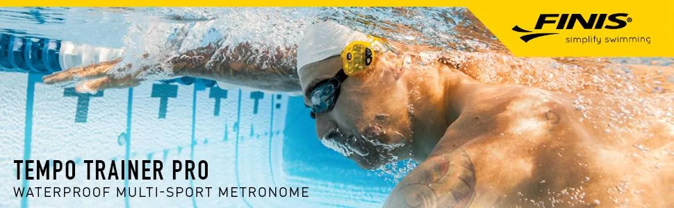 FINIS Tempo Trainer Pro Audible Metronome Pacing Device , Yellow/Blk, Small - product information 1