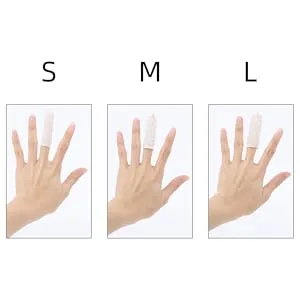 Finger Cots Small 300 Pcs Fingertips Protective Finger Cots White Disposable Finger Rubber Tips for Injured Finger,Cracked Finger,Sports - Finger Cots