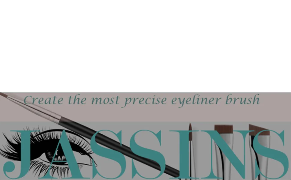 Fine Angled Eyeliner Brush, JASSINS Ultra thin Precision Eye Liner Makeup Brushes Set, Fine Point Eyeliner Brush, Synthetic Bristles Eye Makeup Tool (3 Pcs) - product information 27
