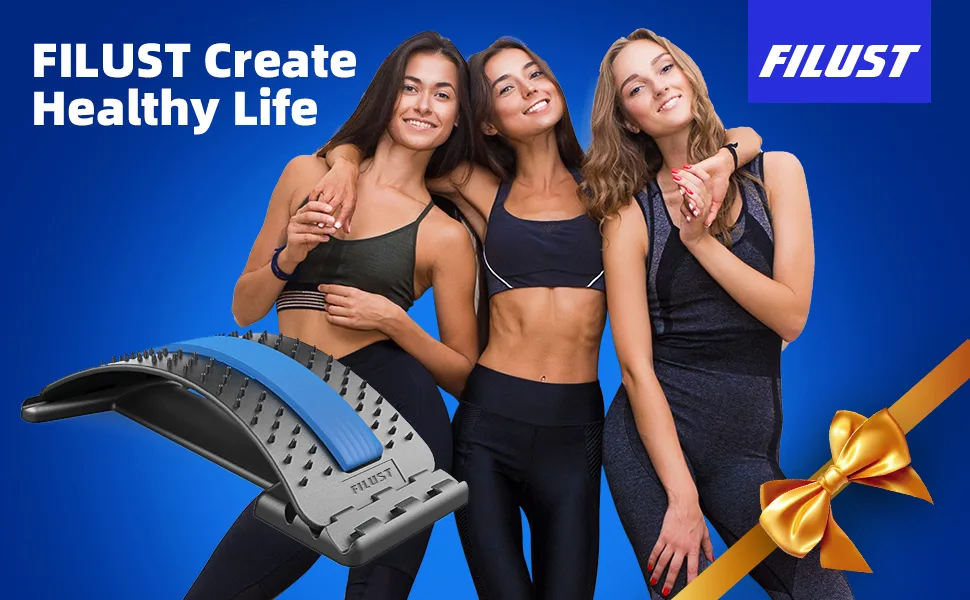 FILUST Back Stretcher for Lower Back Pain Relief, Back Cracking Device, Multi-Level Back Massager Back Cracker Board, Spine Stretcher Pain Relief for Herniated Disc, Sciatica, Scoliosis - A+-5