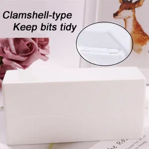Fiezkaa Nail Drill Bits Holder Stand 30 Holes Dustproof Drill Bit Case Nail Salon Organizer and Storage Displayer Box for Acrylic Nail Drill Bit - nail drill bit holder organizer