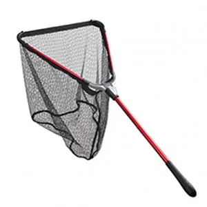 Fiblink Folding Aluminum Fishing Landing Net Fish Net with Extending Telescoping Pole Handle Extend Length: 59-118 inches - Fish net (Extend Length: 23