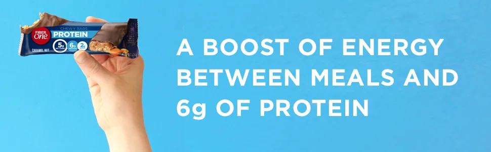 Fiber One Protein Bar, Caramel Nut Chewy Bars, 5.85 oz, 5 ct - Fiber one protein chewy bars module
