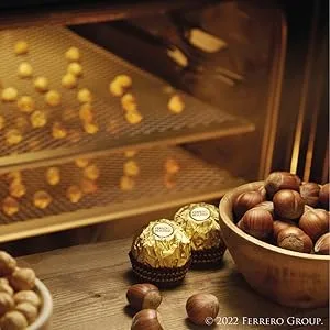 Ferrero Rocher Fine Hazelnut Milk Chocolate, 42 Count, Chocolate Candy Gift Box, 18.5 oz - A Rich History