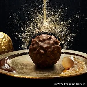 Ferrero Rocher Fine Hazelnut Milk Chocolate, 42 Count, Chocolate Candy Gift Box, 18.5 oz - Quality Indulgence Every Time
