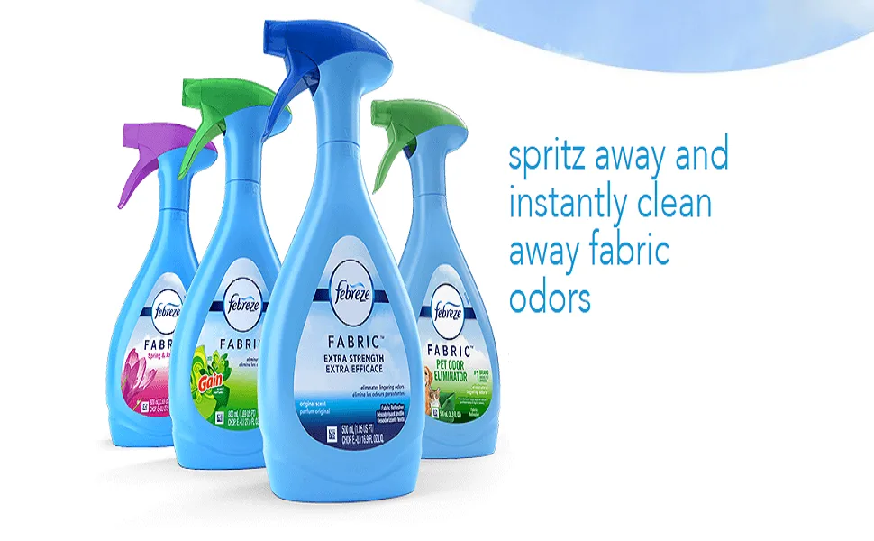 Febreze Fabric Refresher Spray, Odor Eliminator for Strong Odor, Mediterranean Lavender Scent, 27 fl oz Lavender 27 Fl Oz (Pack of 1) - product information 18