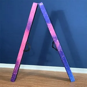 FC FUNCHEER 8FT Folding Gymnastic Beam,Wood core Anti-Slip Bottom with Carrying Handle Magic star - beam