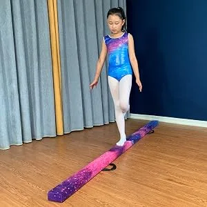 FC FUNCHEER 8FT Folding Gymnastic Beam,Wood core Anti-Slip Bottom with Carrying Handle Magic star - product information 6