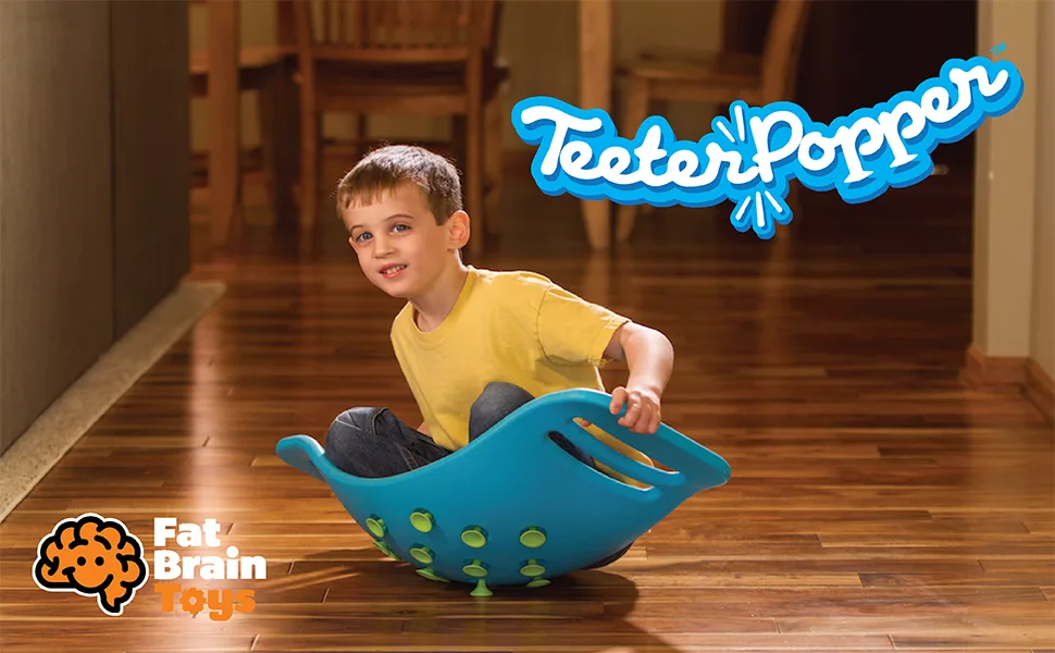 Fat Brain Toys Teeter Popper, Blue - product information 1