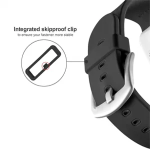 Fastener Rings Compatible with Garmin Forerunner 935 945 Bands Silicone Connector Security Loop Keepers Ring for Forerunner 935 Replacement Band (6-Black+Red) - product information 3