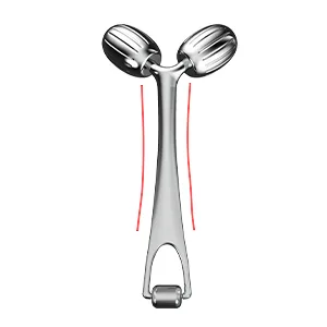 Face Massager, Metal Face Roller Gua Sha Massage Tool for Face Neck Eye Body Skin Care, Facial Roller for Women - gua sha facial tool