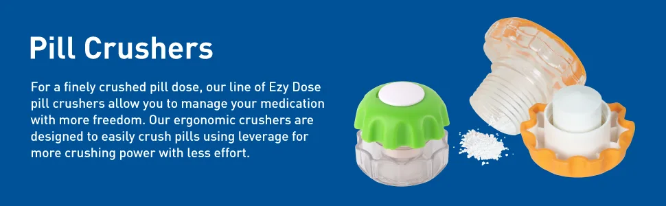 EZY DOSE Ezy Dose Pill Crusher and Grinder, Colors may vary, 1 Count - ezy dose pill crushers description