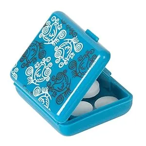 EZY DOSE Daily Travel Pill Organizer, Vitamin Organizer, Medicine Container, Portable Pill Box, Assorted Colors, 2-Pack - product information 1