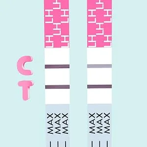EZ Level 20 Ovulation Test Strips LH Surge Predictor OPK Kit (20 LH) 20 Count (Pack of 1) - Positive: If two lines are visible and the test line is equal to or darker than the control line.