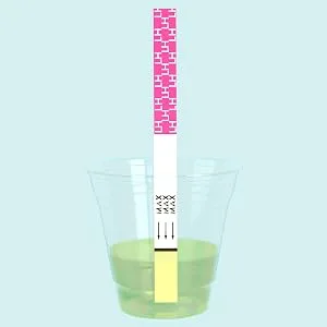EZ Level 100 Ovulation Test Strips Predictor Kit (100 Count) - Dip the strip into the urine for 3-5 seconds. Do not immerse past the MAX line.