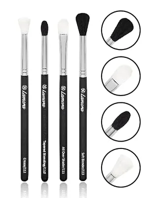 Eyeshadow Brush Set Blending Brushes - Eye Makeup Brushes Eyeshadow Kit - Smoky Eye Brush Set - For Shading or Blending of Eye Shadow Cream Powder Highlighter - lamora, beauty, makeup, brush, brushes, eye, blending, set, eyeshadow, blend, brow, soft