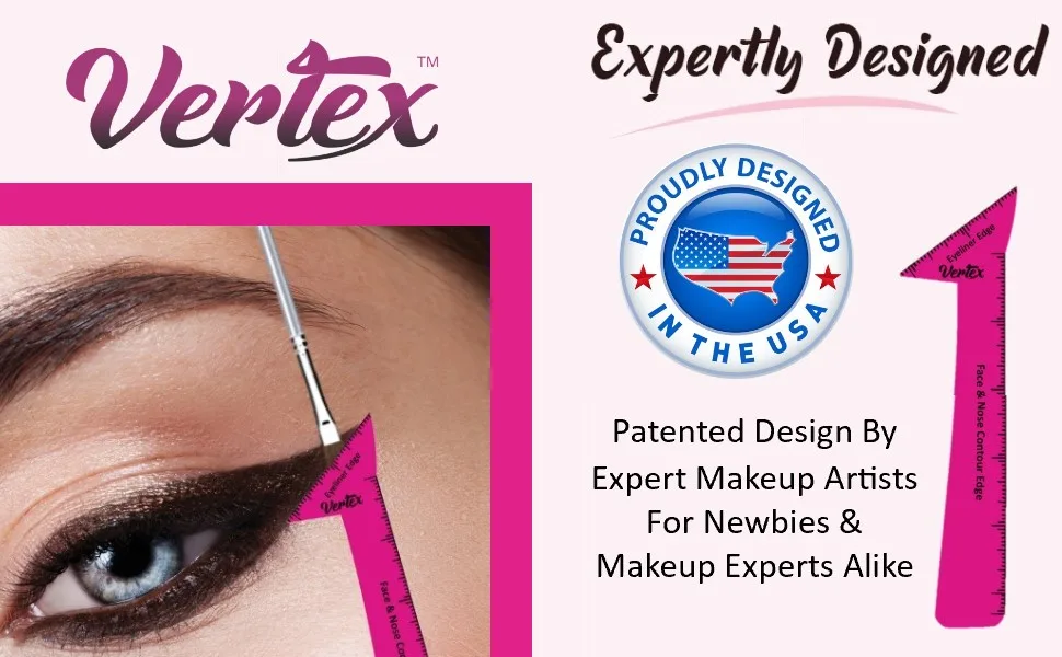 Eyeliner Stencils Eyes Reusable Pencil - Waterproof Makeup Gel Liquid Wing Tips For Beginners Eyeshadow Eyebrow Use Brush Set Pen Stamp Stencil Sharpener Black Liner Angled Small Angle Winged Tip - Real Techniques angles long lasting Anastasis Beverly hills dark pencil kits ladies womans