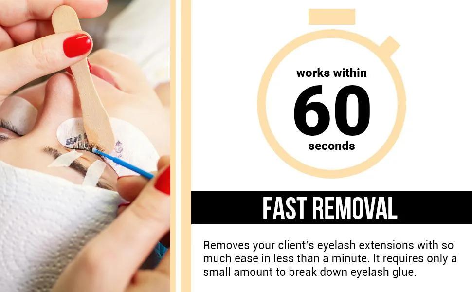 Eyelash Extension Remover Forabeli Pink Gel Lash Remover for Lash Extensions | Eyelash Glue Remover for Professional Use | Fast Adhesive Dissolution time 60 Seconds 15 ml - PINK GEL REMOVER FOR EYELASH EXTENSION GLUE, FAST REMOVAL FORABELI PINK GEL REMOVER