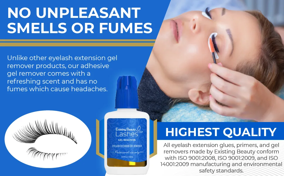 Eyelash Extension Remover and Lash Remover for Lash Extensions - Eyelash Glue Remover Dissolves Eyelash Extension Glue by Existing Beauty Lashes 15 ml 1 Pack - Existing Beauty Lashes, Eyelash Extension Remover, Lash Remover For Lash Extensions