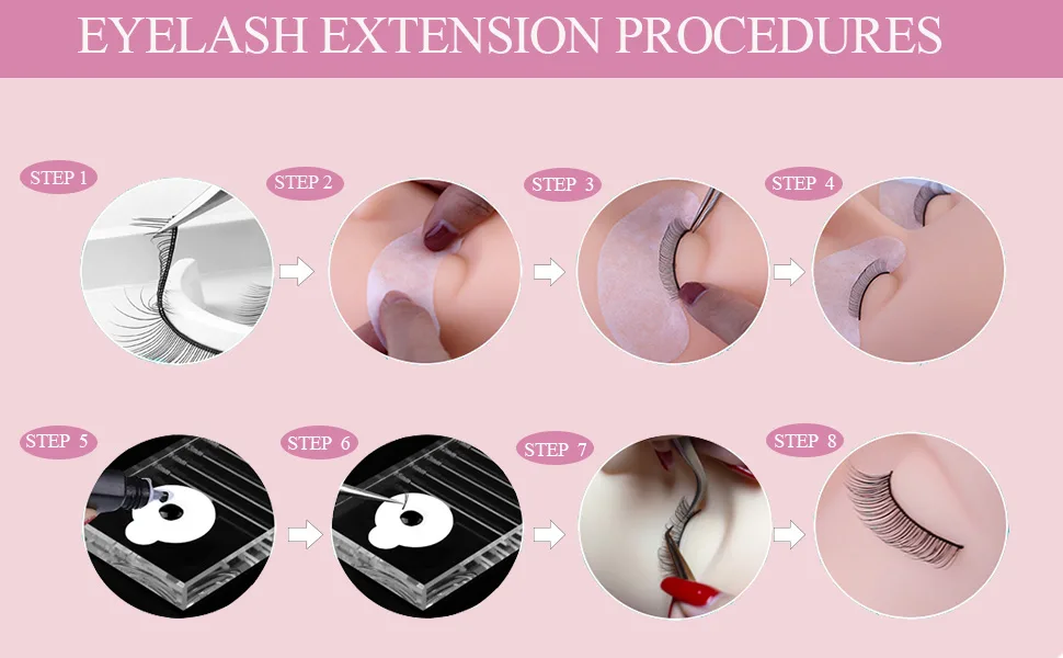 Eyelash Extension Kits, 17Pcs Professional Eyelash Grafting Training Tools Lashes Extension Practice Exercise Set with Mannequin Head Makeup Bag Glue Tweezers for Practice Eye Lashes Graft (17PCS) 254 Piece Set - product information 24