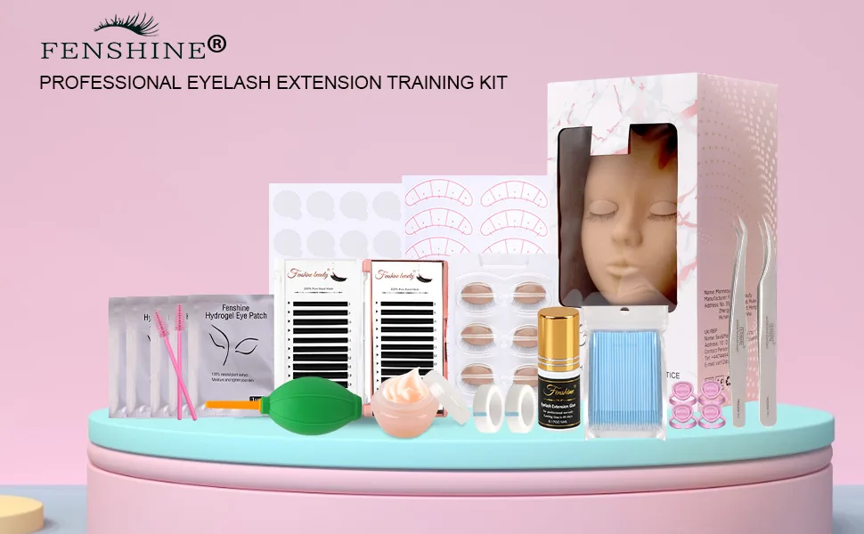 Eyelash Extension Kit, Silicone Mannequin Head With Replaced Eyelids Lash Training Set, Lash Extension Supplies Lash Training Practice Kits for Eyelash Extensions Beginners 131 Piece Set - product information 21