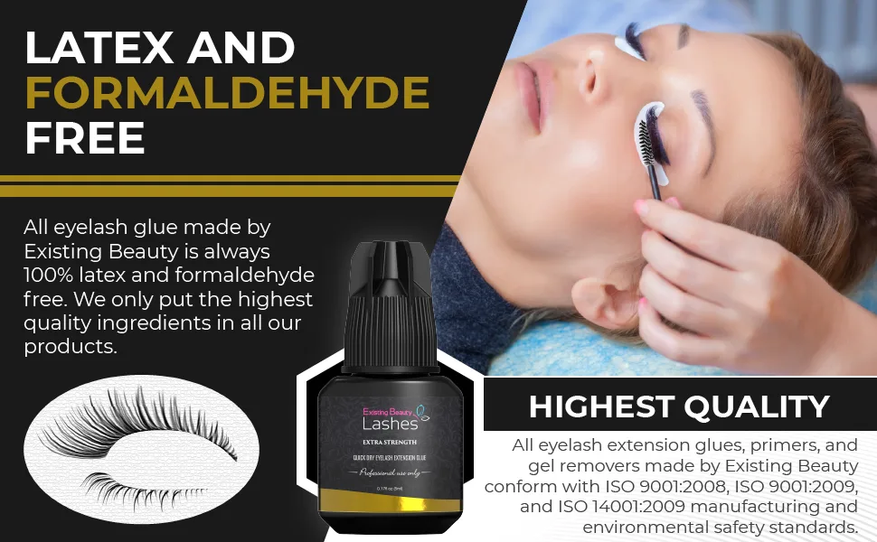 Eyelash Extension Glue Extra Strong Professional Lash Glue for Eyelash Extensions - Drys in 1-2s with 6-7 Week Retention by Existing Beauty Lashes 5ml 1 Pack - Existing Beauty, Existing Beauty Lashes, Extra Strong Eyelash Extension Glue, Eyelash Glue