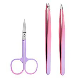 Eyelash Curler Set, Moduskye 7 in 1 Eyelashes Curler with 4 Extra Replacement Refill Pads, Partial Lash Curler Eyes Makeup Tools Long-Lasting Natural Lashes - eyelash curler with scissors eye brown scissors