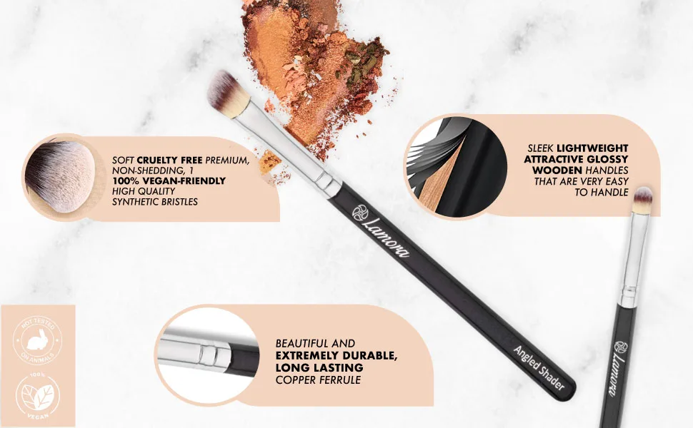 Eye Makeup Brushes Eyeshadow Brush Set - 7pcs Soft Synthetic Eyeshadow Blending Brush Kit - For Blending Eyeshadow, Eyeliner, Crease, Eyebrow - Long Lasting, Apply Better, Flawless Look Makeup Black/Silver - eyeshadow brush kit