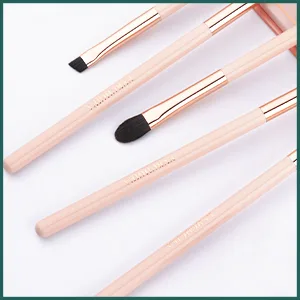 Eye Makeup Brush Set, 6 Pcs Professional Blending Eyeshadow Makeup Brushes for Concealer Eyebrows Eyeliner, Soft Hairs & Wood Handle - best eyeshadow brush set