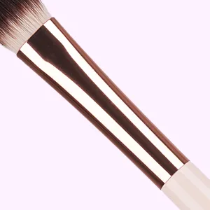 Eye Makeup Brush Set, 6 Pcs Professional Blending Eyeshadow Makeup Brushes for Concealer Eyebrows Eyeliner, Soft Hairs & Wood Handle - gold high quality brush ferrule
