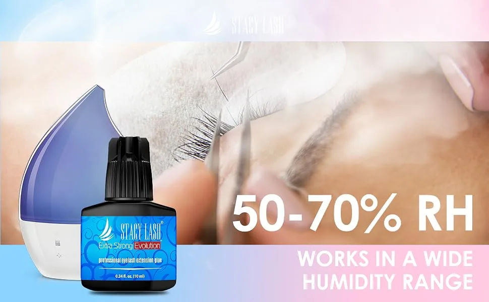 Extra Strong Evolution Eyelash Extension Glue Stacy Lash (0.17fl.oz / 5ml) / 1-2 Sec Drying time/Retention  8 Weeks/Maximum Bonding/Professional Use Only Black Adhesive/Semi-Permanent Extensions 0.17 Fl Oz (Pack of 1) - product information 5